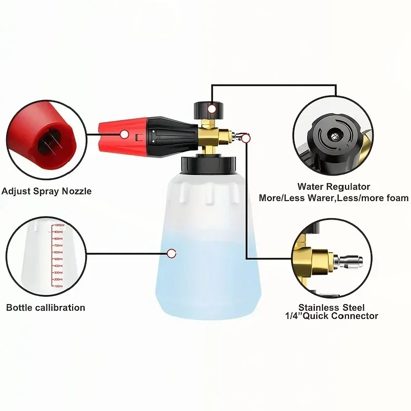 High Pressure PA Foam Cannon   - Foam Cannon Car Wash review and price