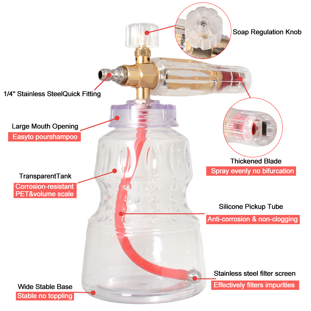 Professional Aluminum Foam Can - Pressure Washer Foam Gun review and price